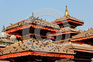 Pagodas at Durbar Square in Kathmandu