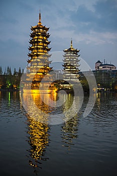 Pagodas Guilin, China photo