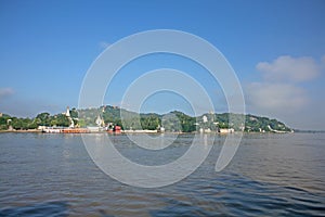 Pagodas from the Irrawaddy River