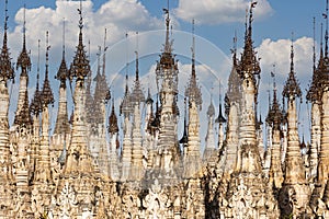 Pagodas at Kakku in Myanmar