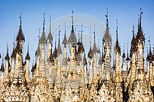 Pagodas at Kakku in Myanmar