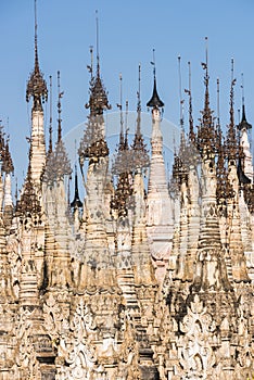 Pagodas at Kakku in Myanmar