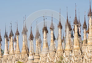 Pagodas at Kakku in Myanmar