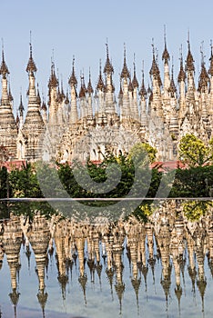 Pagodas at Kakku in Myanmar