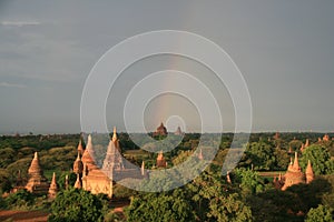 Pagodas and temples in Pagan, Burma (Myanmar)