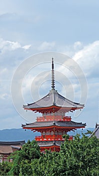 Pagode of Kiyomizudera Temple in Kyoto photo