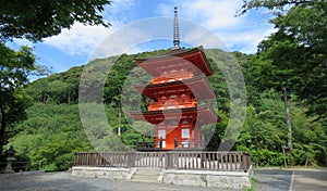 Pagode of Kiyomizudera Temple in Kyoto photo