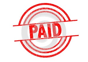 PAID Rubber Stamp