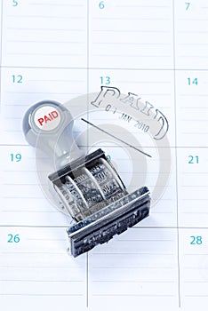 Paid stamp