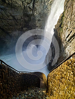 Pailon del Diablo Waterfall - Banos - Ecuador photo