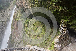 Pailon del Diablo waterfall, Ecuador photo