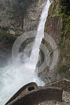 Pailon del Diablo waterfall, Ecuador photo