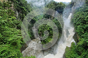Pailon Del Diablo waterfall, Ecuador photo