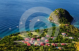 Pain du Sucre Rock, Terre-de-Haut, Iles des Saintes, Les Saintes, Guadeloupe, Lesser Antilles, Caribbean