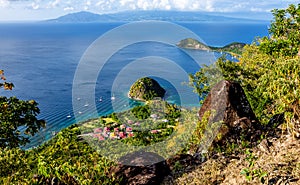 Pain du Sucre Rock, Terre-de-Haut, Iles des Saintes, Les Saintes, Guadeloupe, Lesser Antilles, Caribbean