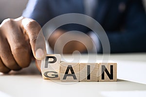 Pain Gain Concept Idea