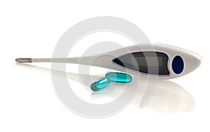 Pain Reliever With Thermometer