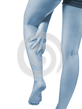 Pain in woman hamstring