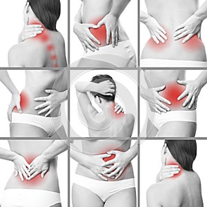 Pain in a woman's body