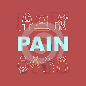 Pain word concepts banner
