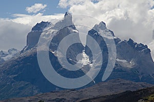 Paine Horns in the Torres del Paine National Park.