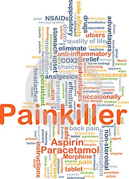 Painkiller background concept