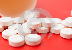 painkiller pills close-up