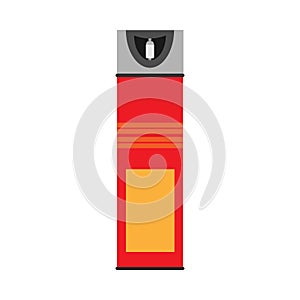 Paint aerosol graphic spray graffiti drawing. Flat vector icon vandalism bottle