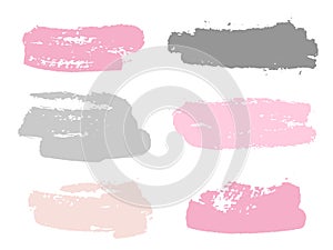 Paint background texture stains collection. Cool ink brush stroke splashes