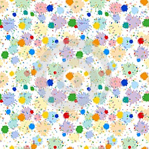 Paint blots seamless pattern