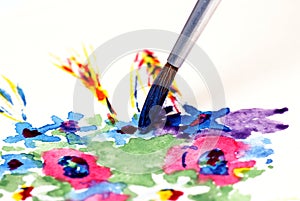 Paint brush photo