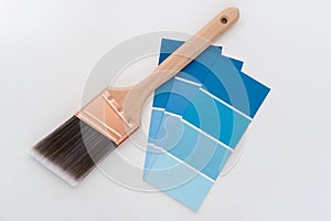 Paint Brush and Color Sample Cards