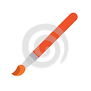 Paint brush flat clipart vector illustration