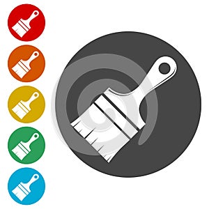 Paint brush icon vector