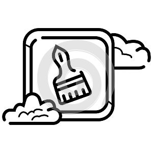 Paint brush icon vector illustration
