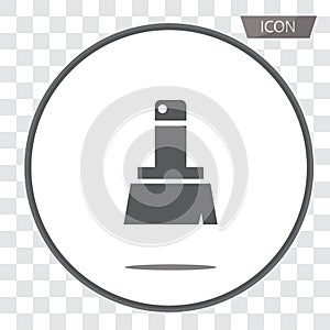 Paint brush icon vector isolated on background.