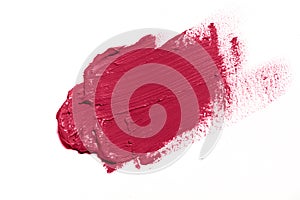 paint brush stroke on white background, magenta color