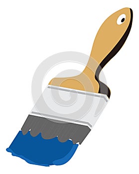 paint brush tool symbol vector illustration transparent background