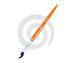 Paint brush vector illustration. Art paintbrush isolated on white background