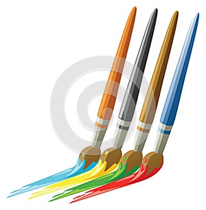 Paint brushes.