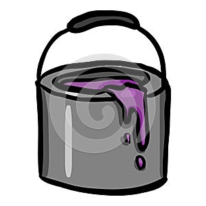 Paint Bucket - Hand Drawn Doodle Icon