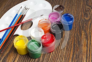 Paint buckets photo