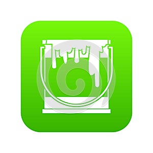 Paint can icon digital green