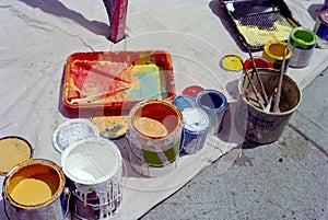 Paint Cans New York USA