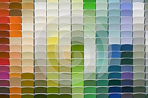 Paint Color Chips in Many shades