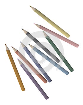 Paint color pencil