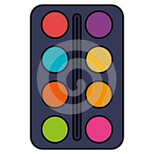 Paint colors pallette icon