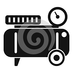 Paint compressor icon simple vector. Air machine