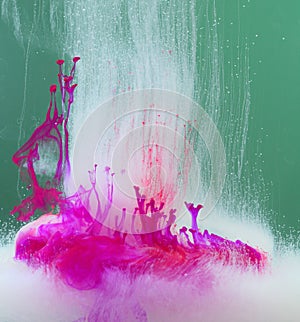 Paint Dissolving In Water photo
