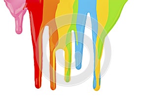 Paint dripping isolated